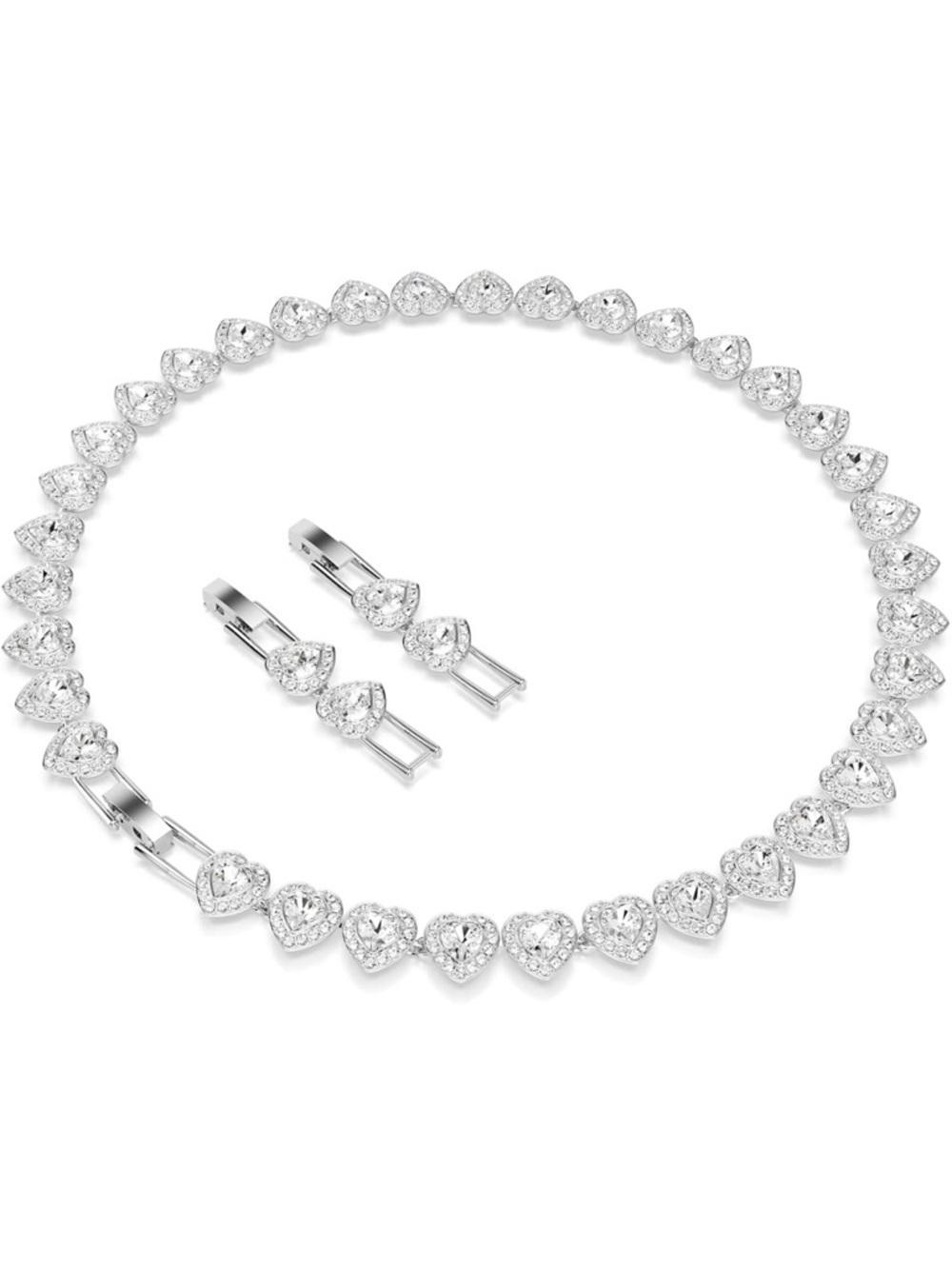 NWT Swarovski Ariana Grande Collection, Clear Crystal All Around Heart Necklace - Picture 4 of 9